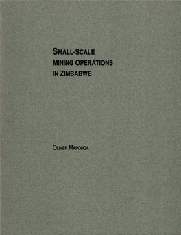 Small-Scale Mining Operations in Zimbabwe