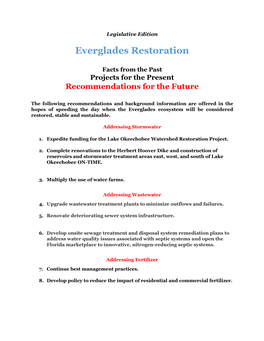 Everglades Restoration