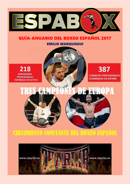 Guía-Anuario Del Boxeo Español 2017 Emilio Marquiegui