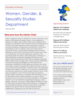 WGSS 2021 Newsletter