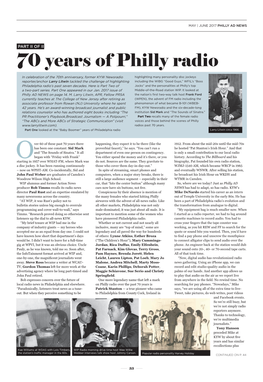 70 Years of Philly Radio