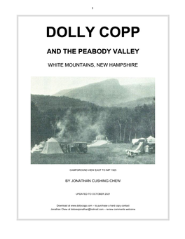 Dolly Copp and the Peabody Valley, White Mountains, New Hampshire