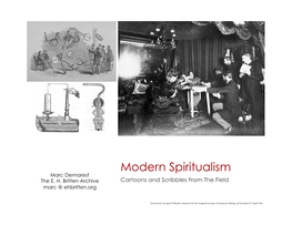 Modern Spiritualism Marc Demarest the E