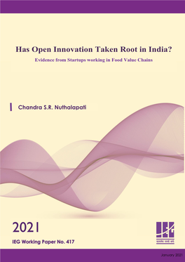 Has Open Innovation Taken Root in India?