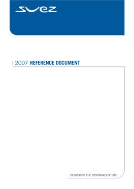 SUEZ 2007 Reference Document