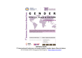 ABSTRACT BOOK 7Th International Conference on Gender Studies