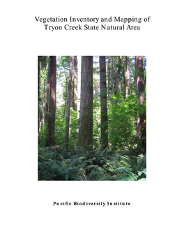 Vegetation Inventory and Mapping of Tryon Creek State Natural Area