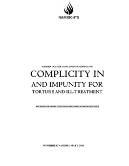 Complicity in and Impunity for Torture and Ill-Treatment