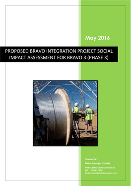 Social Impact Assessment Report – Bravo 3 (Phase 3)