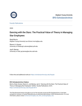 Dancing with the Stars: the Practical Value of Theory in Managing Star Employees