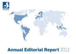 Annual Editorial Report 2012