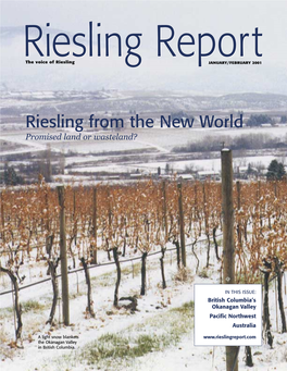 Riesling from the New World Promised Land Or Wasteland?