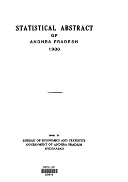 ANDHRA PRADESH STATISTICAL ABSTRACT 1980 D-616.Pdf