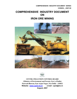 Comprehensive Industry Document on Iron Ore Mining