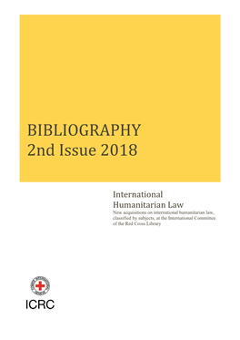 IHL Bibliography 2Nd Issue 2018
