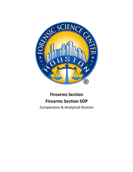 Firearms Section SOP Effective October 18, 2019.Pdf