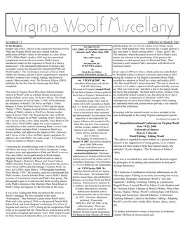 Virginia Woolf Miscellany, Issue 71, Spring 2007