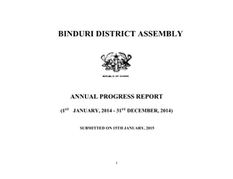 Binduri District Assembly