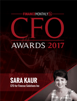 Finance Monthly CFO Awards 2017 Winners Edition