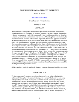 True Masses of Radial-Velocity Exoplanets