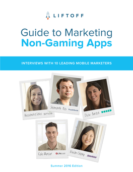 Guide to Marketing Non-Gaming Apps