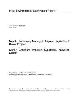 33209-013: Community-Managed Irrigated Agriculture Sector Project