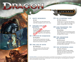 Sample File in the Text Provide Guidance to Dungeon Masters and Players As to What a Character Might Know of These Stories with a Successful Skill Check