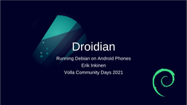 VCD21 Droidian