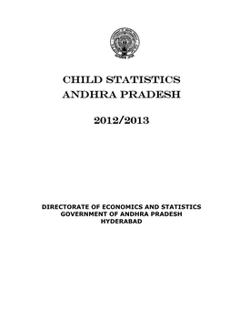 Child Statistics ANDHRA PRADESH 2012/2013