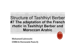 Structure of Tashlhiyt Berber#7.Pptx