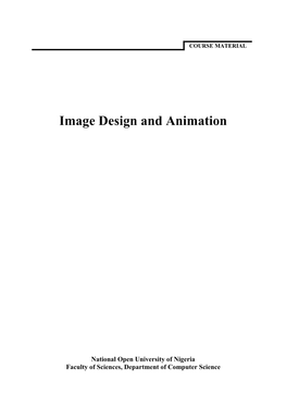 Image Design and Animation