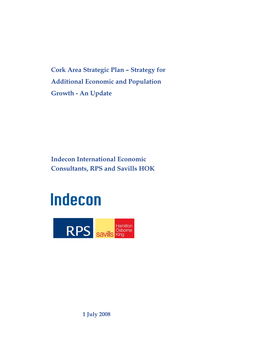 Cork Area Strategic Plan – Strategy for Additional Economic and Population Growth - an Update