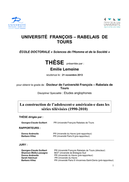 Université François – Rabelais De Tours
