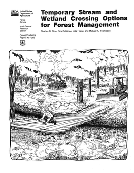 Temporary Stream and Wetland Crossing Options for Forest Management