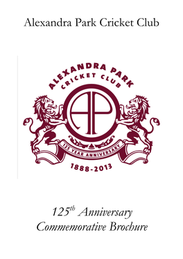 125Th Anniversary Commemorative Brochure