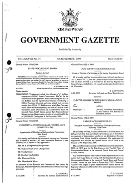 I Government Gazette