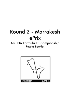 Marrakesh Eprix ABB FIA Formula E Championship Results Booklet Doc No