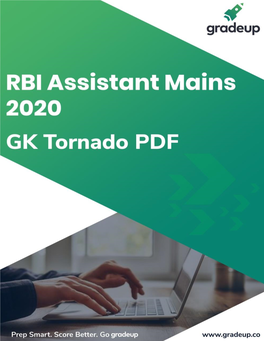 GK Tornado for RBI Assist Main Exam -2020
