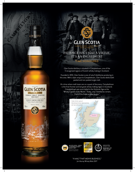 Glen Scotia Double Cask Is a Classic Campbeltown Malt Representing a Formidable Pedigree of Whisky Making Since 1832