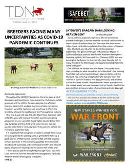 Breeders Facing Many Uncertainties As COVID-19 Pandemic Continues Cont