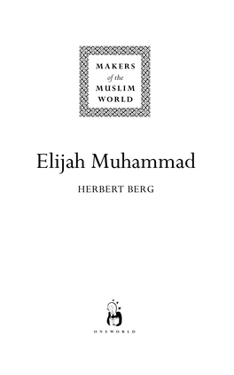 Elijah Muhammad HERBERT BERG