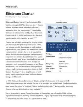 Bitstream Charter from Wikipedia, the Free Encyclopedia