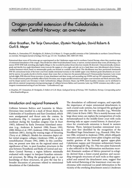 Orogen-Parallel Extension of the Caledonides