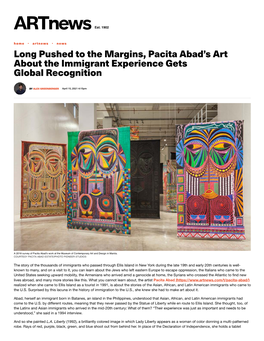Long Pushed to the Margins, Pacita Abad's Art About the Immigrant