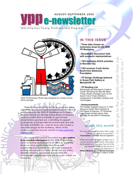 Yppp E-Newsletter