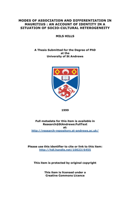 Mils Hills Phd Thesis