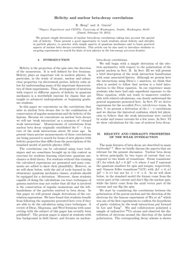 Helicity and Nuclear Beta-Decay Correlations