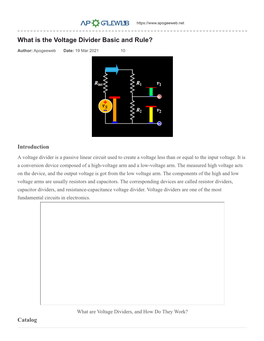 What Is the Voltage Divider Basic and Rule?