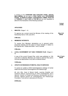 Agenda Reports Pack (Public) 03/07/2012, 19.00