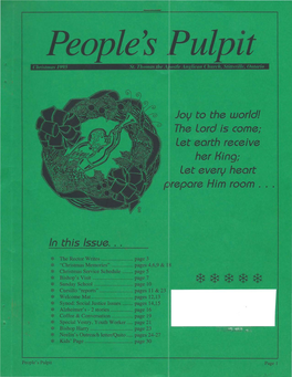 People's Pulpit 1995-12